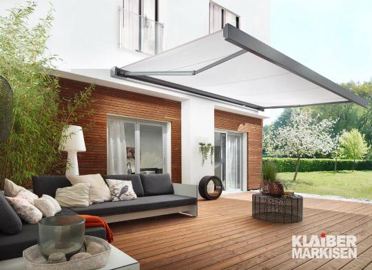 Klaiber Markisen Terrassenüberdachung weiß